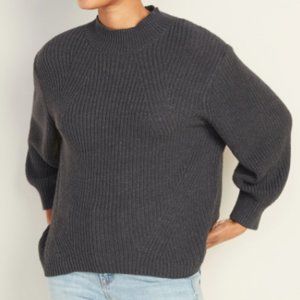 Old Navy Mock-Neck Blouson-Sleeve Sweater Small